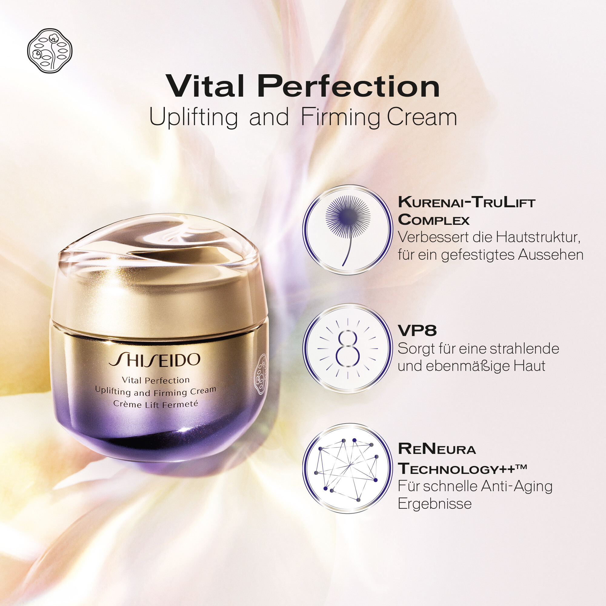 Tagescreme Shiseido Vital Perfection Uplifting und Firming 50ml kaufen