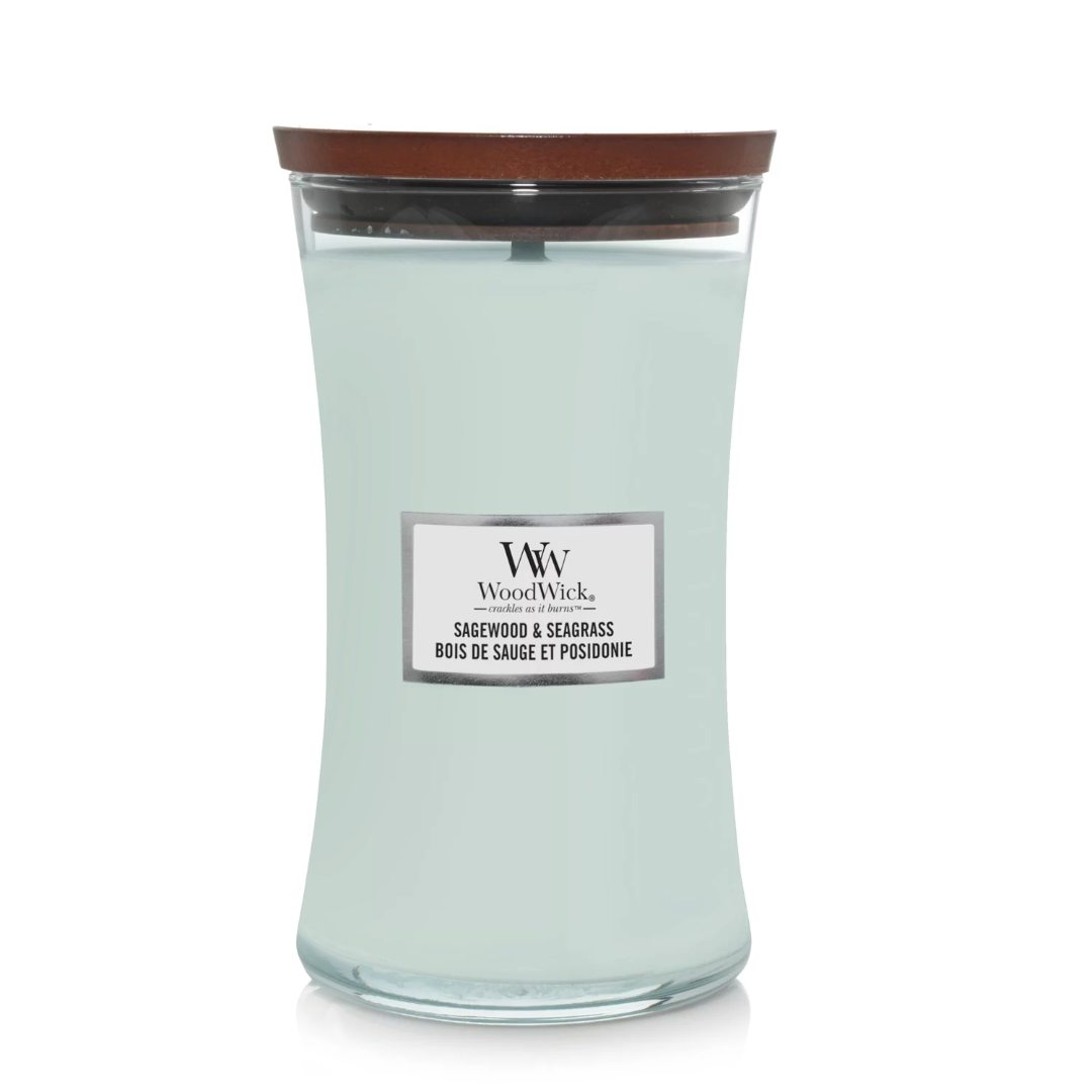 WoodWick Sagewood & Seagrass Groß