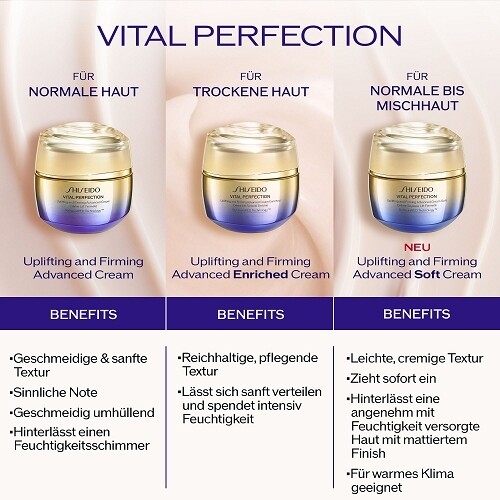 Shiseido Vital Perfection Uplifting and Firming Advanced Cream Soft 50ml