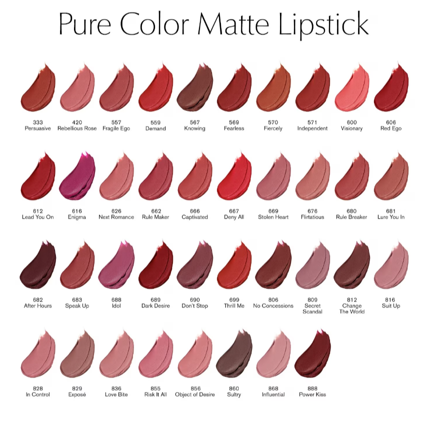 Estée Lauder Pure Color Matte Lipstick 606 Red Ego