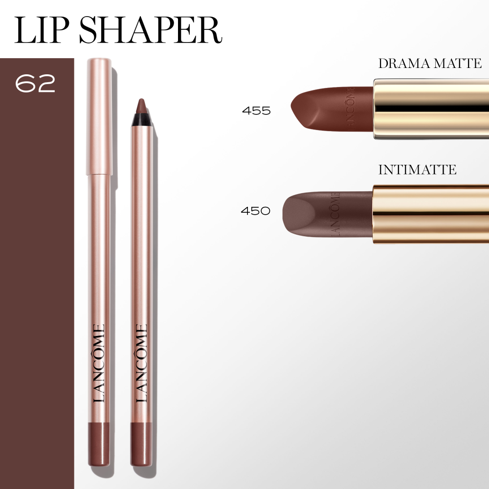 Lancôme Lip Idôle Lip Shaper Creamy Matte Lip Liner 62 Morning espresso